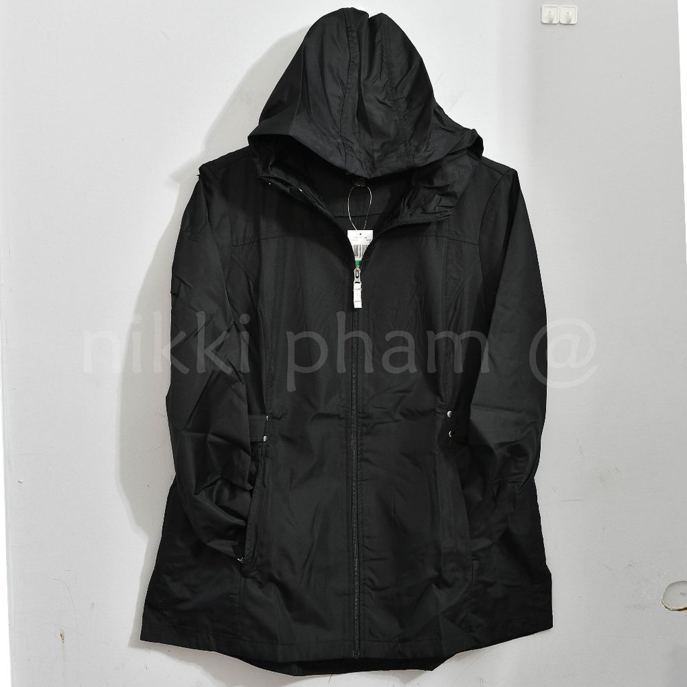 Jones New York Ladies' Parka in a Pocket in Black size XL - Picture 2 of 9